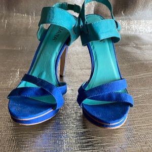 High heel royal blue heels.